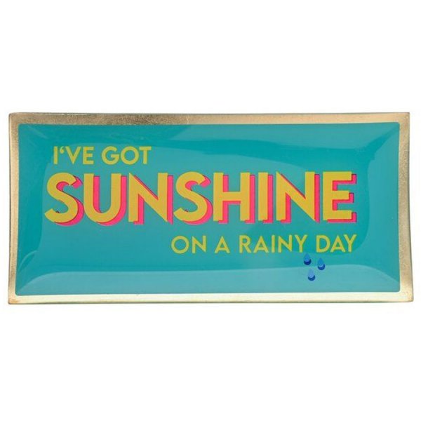 Gift Company glass plate Love Plates I've got sunshine