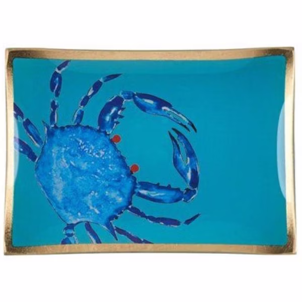 Gift Company Glass Plate Love Plates Crab (14.2cm)