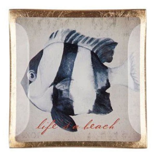 Gift Company Glass Plates Love Plates Life's a Beach (10x