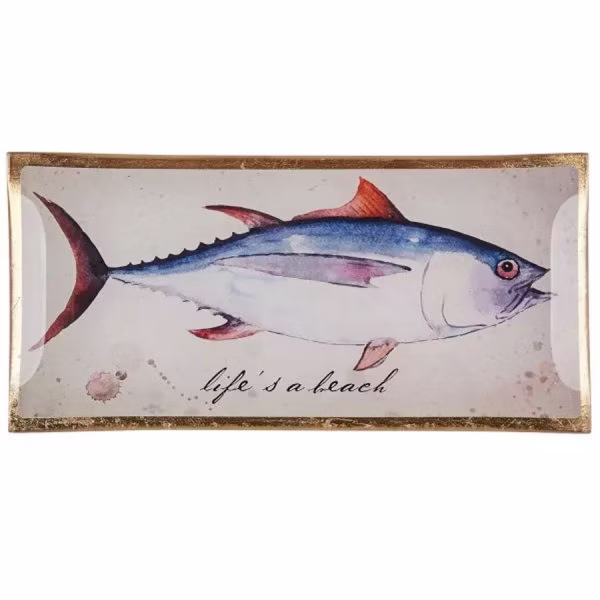 Gift Company Glass Plates Love Plates Life's a Beach (10x