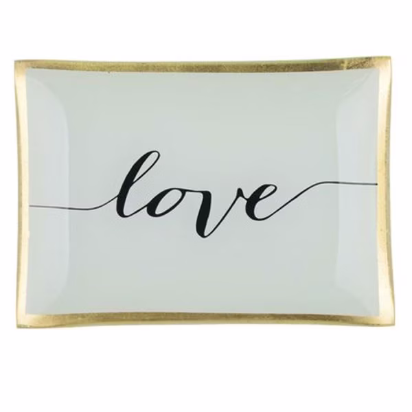 Gift Company glass plate Love Plates Love (14.2cm)