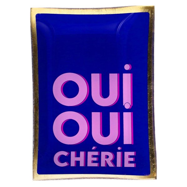 Gift Company Glass Plates Love Plates Oui Oui Chérie (10x