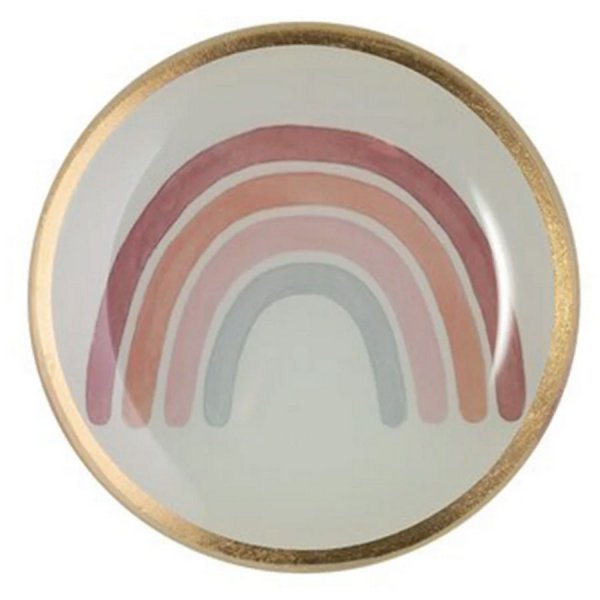 Gift Company Glass Plate Love Plates Rainbow (10cm)