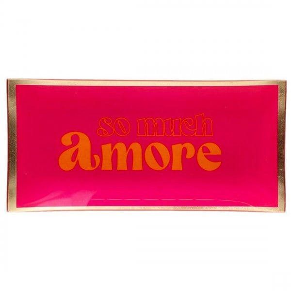 Gift Company Glass Plates Love Plates So Much Amore Neon