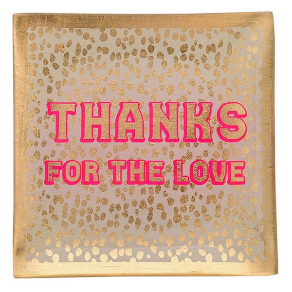 Gift Company Glass Plates Love Plates Thanks for the Love
