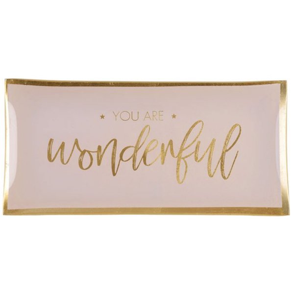 Gift Company glass plate Love Plates You are Wonderful R