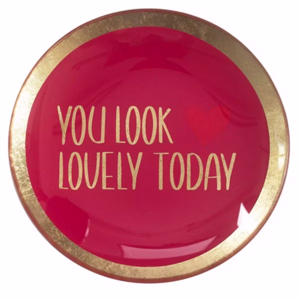 Gift Company Glass Plates Love Plates You look lovely Death