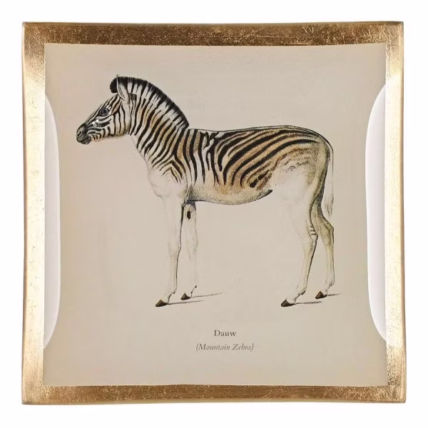 Gift Company glass plate Love Plates Zebra (10cm)