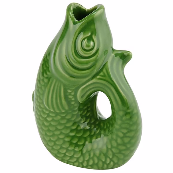 Gift Company Carafe Vase Fish Monsieur Carafon Green