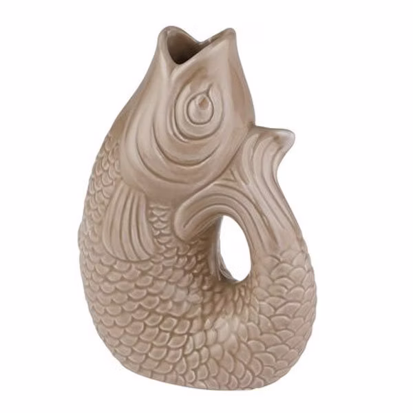 Gift Company Carafe Vase Fish Monsieur Carafon Sandst