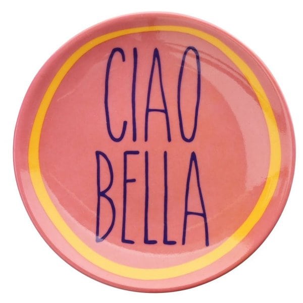 Gift Company porcelain plate Love Plates Ciao Bella