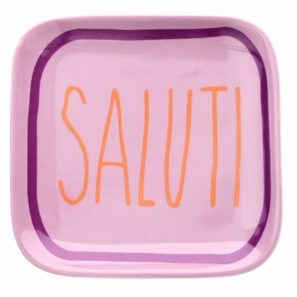 Gift Company Porcelain Plates Love Plates Saluti Lilac