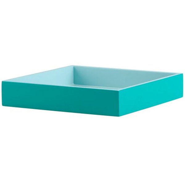 Gift Company Spa Tray, Square, Blue/Light Blue (19x)