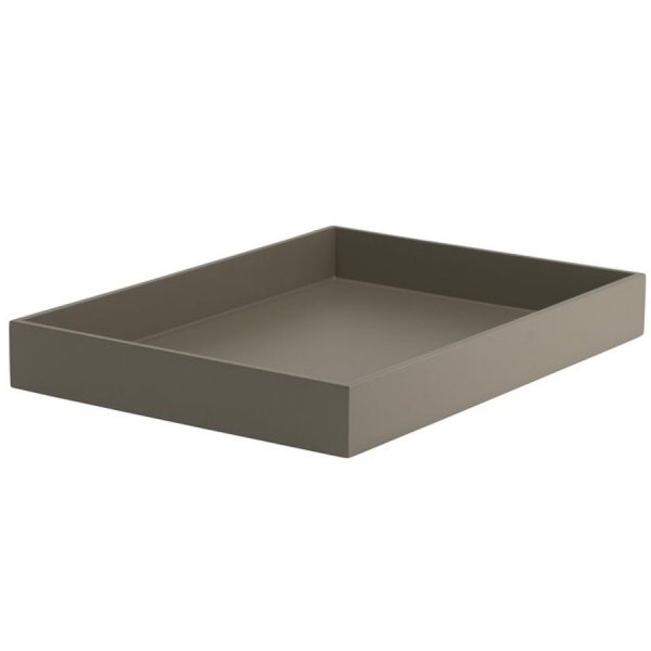 Gift Company Spa Tray Rectangular Mud Beige (40x2
