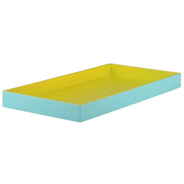 Gift Company Spa Tray Rectangular Turquoise Yellow (40x21c)