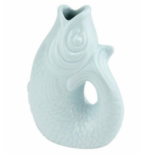 Gift Company Vase/Carafe Monsieur Carafon Fish Blue H
