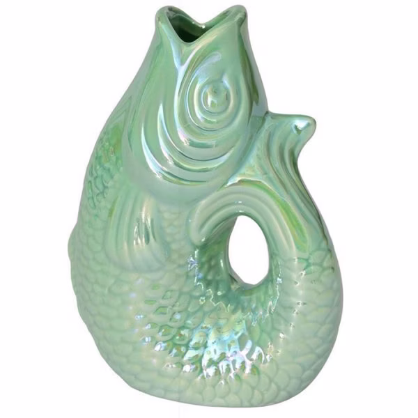Gift Company Vase/Carafe Monsieur Carafon Fish Mint