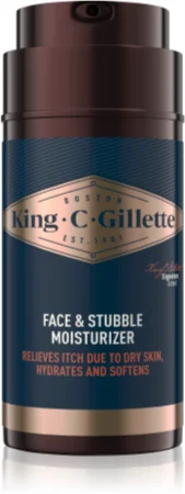 Gillette King C. Face & Stubble Moisturizer Moisturizing Cream for Face and Skin for Men