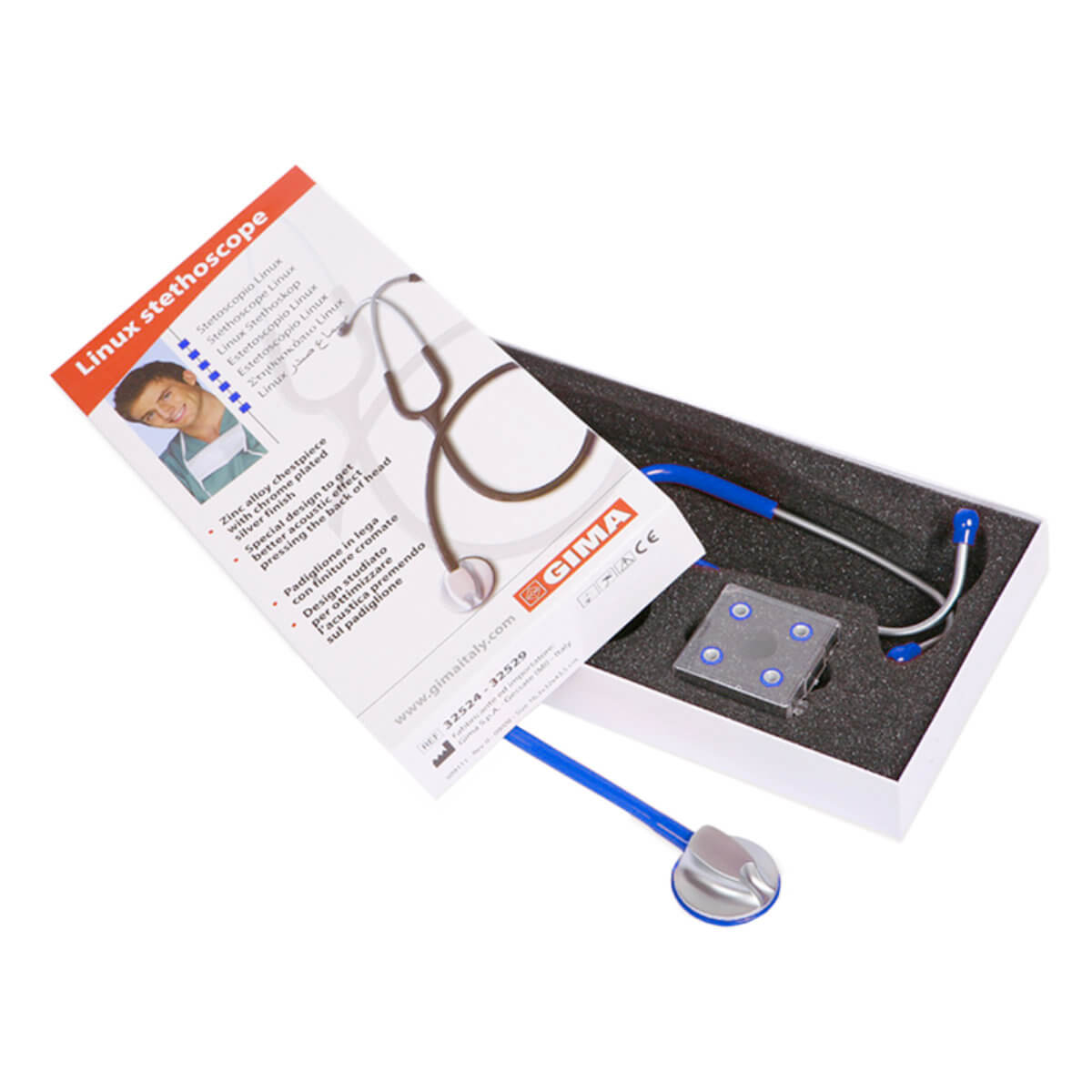 Gima Linux stethoscope, Blue