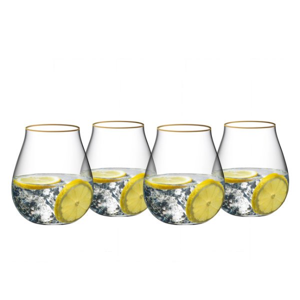 Gin glasses with gold rim from Riedel