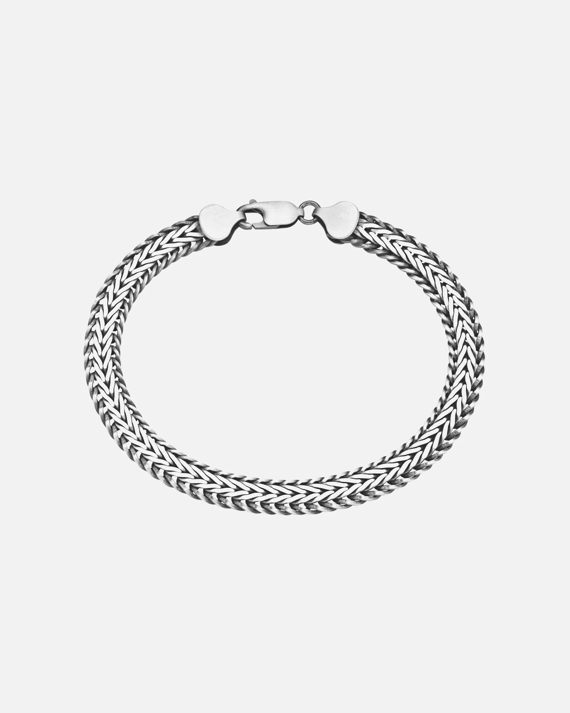 Giorgio Martello Milano bracelet bracelet braided fantasy chain, solid, silver 925 21 cm