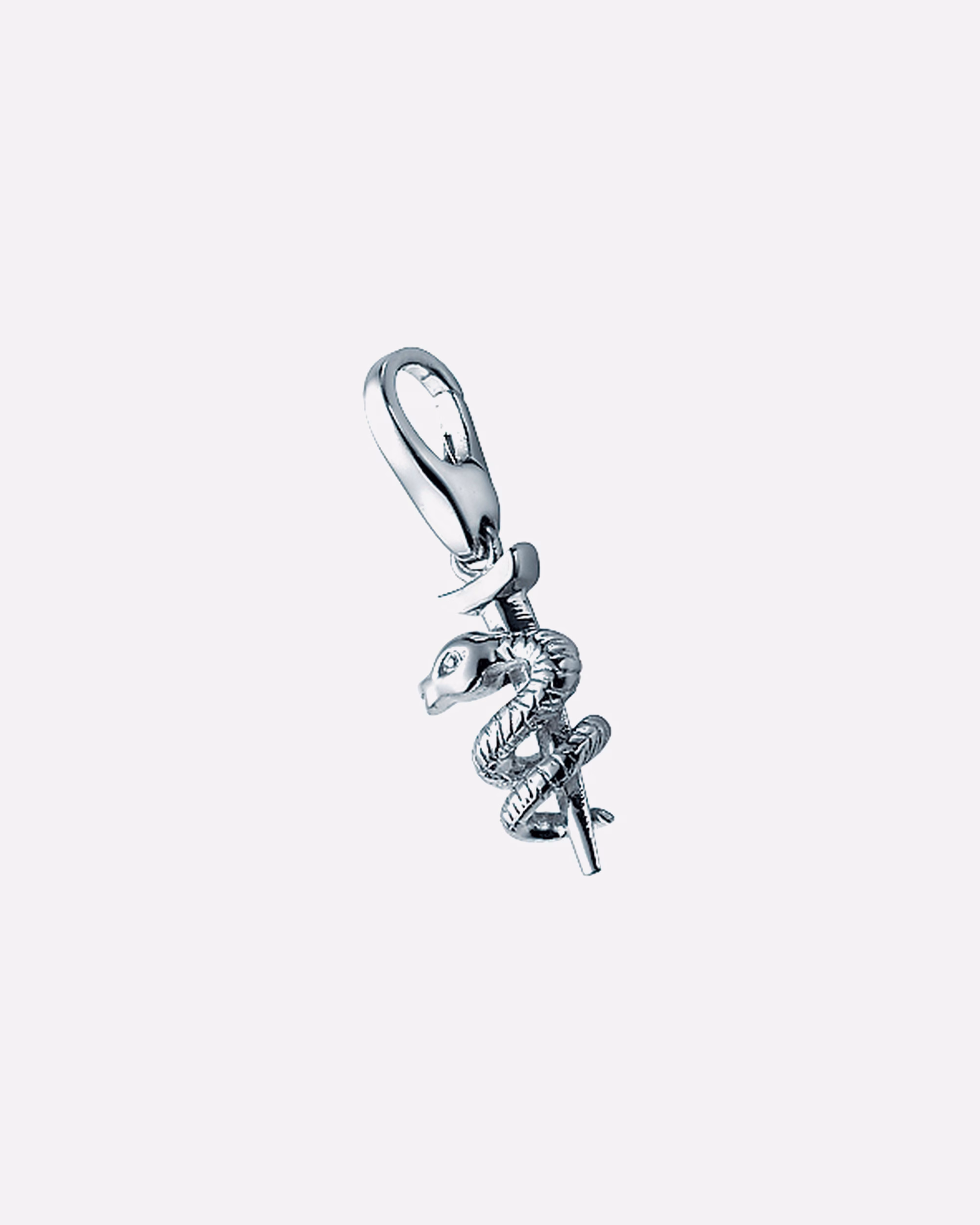 Giorgio Martello Milano pendant charm Aesculapius' rod, silver 925 Onesize