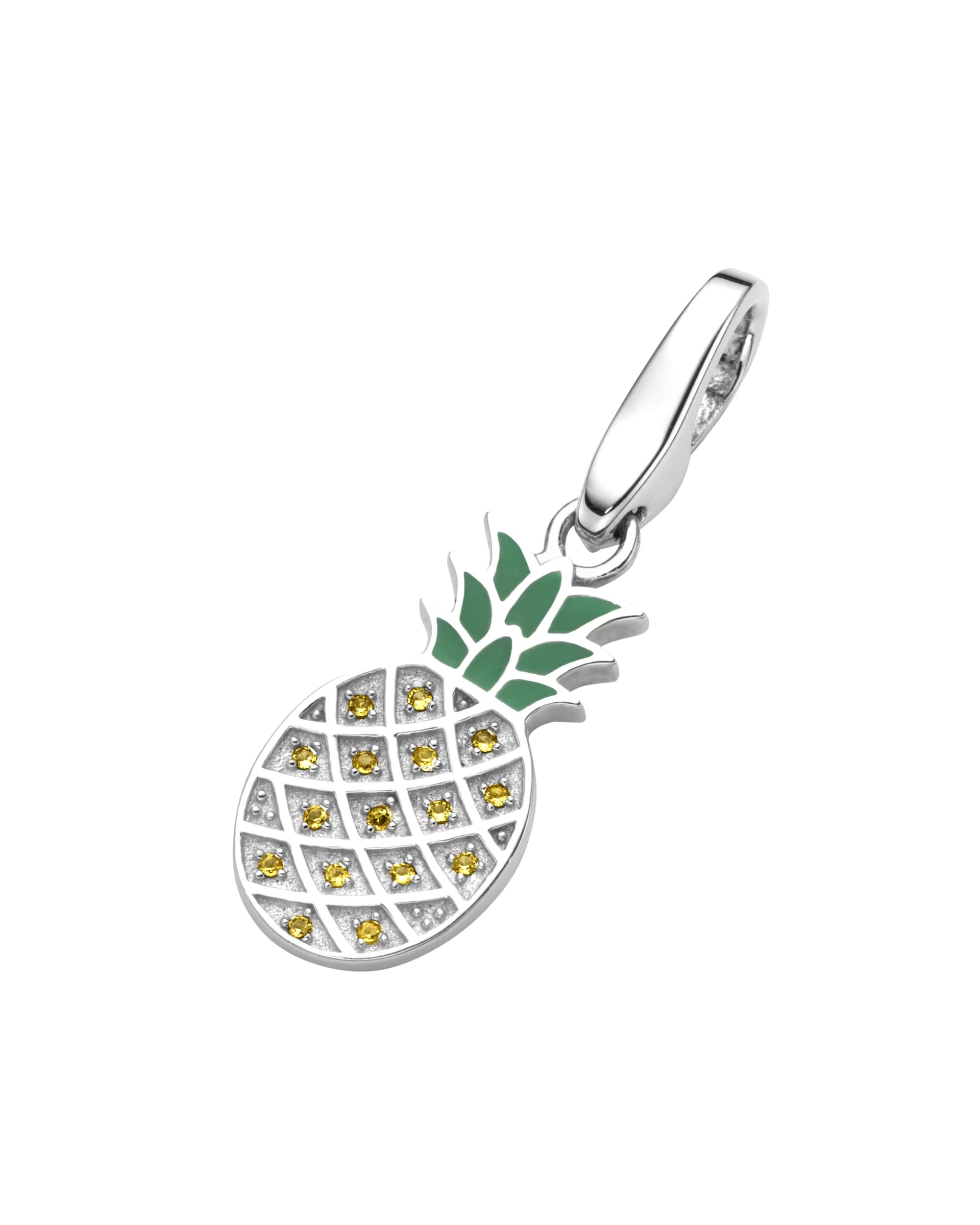 Giorgio Martello Milano jewelry pendant charm pineapple, silver 925 Onesize