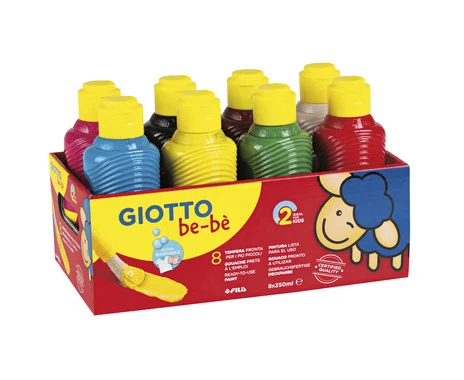 GIOTTO be-bé tempera paints “Super Paint”, 8 pieces