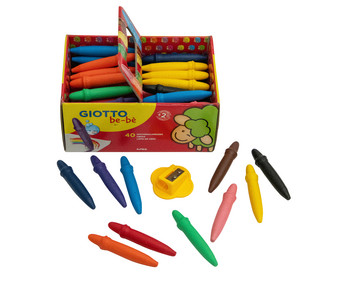 GIOTTO be-bé wax crayons, 40 pieces