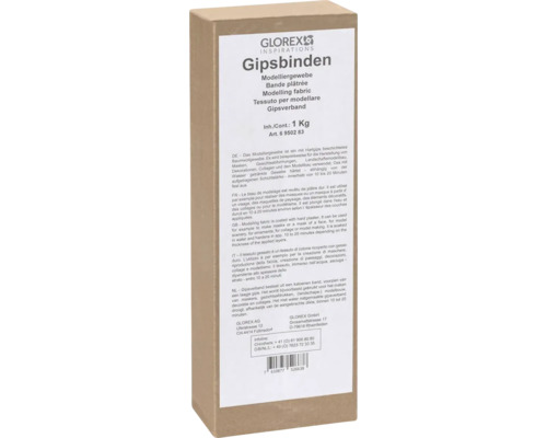 Glorex Plaster bandages, modeling fabric sections, bulk pack 1 kg
