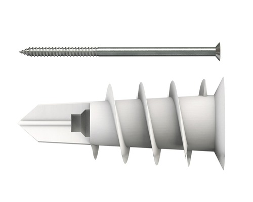 Tox Dübel Plasterboard dowels Spiral 32 + screw Tox, 50 pieces