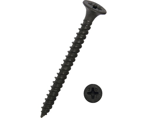 Dresselhaus Plasterboard screw drywall screw fine thread with cross slot 3.9x25 mm phosphated, 1000 pieces