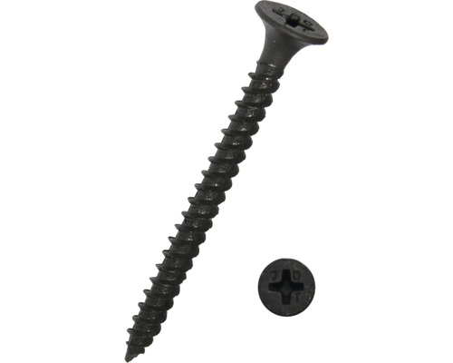 Plasterboard screw, drywall screw, fine thread with Phillips head, 3.9 x 45 mm, phosphated, 1000 pieces