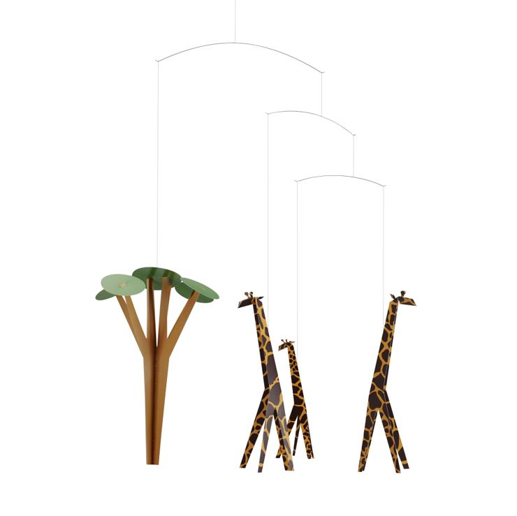 Flensted Mobiles Giraffes On The Savannah Mobile