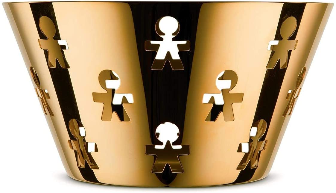 KK GD Girotondo Bowl Gold Limited Edition Alessi 23 cm