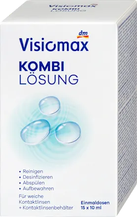 Visiomax Single-dose combination solution for soft contact lenses, with contact lens case (15 x 10 ml)