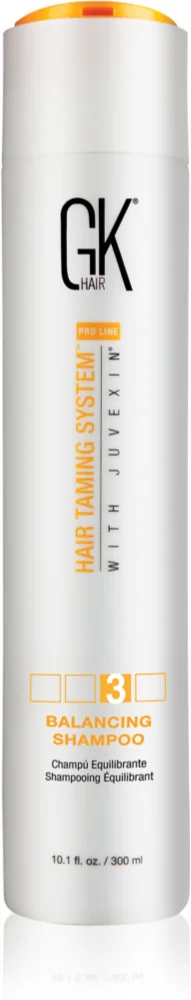 GK Hair Balancing gentle shampoo provides moisture and shine