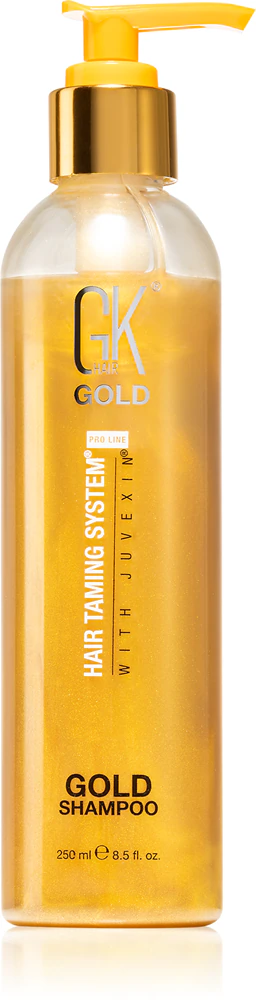 GK Hair Gold Shampoo protective and moisturizing shampoo with aloe vera and shea butter