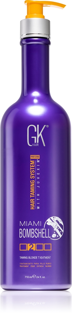 GK Hair Miami Bombshell Taming Blonde Treatment Keratin Mask for Blonde and Highlighted Hair