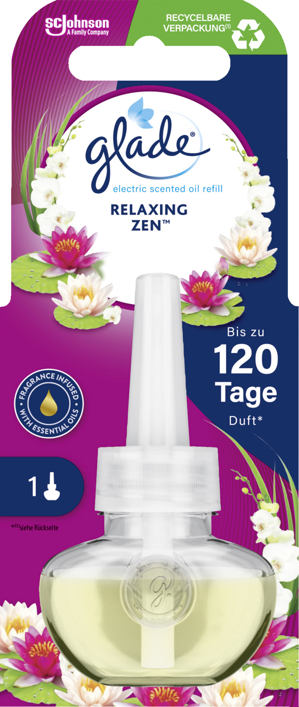 Glade Electric Scented Oil Plug-in Refill Relaxing Zen 20 ml