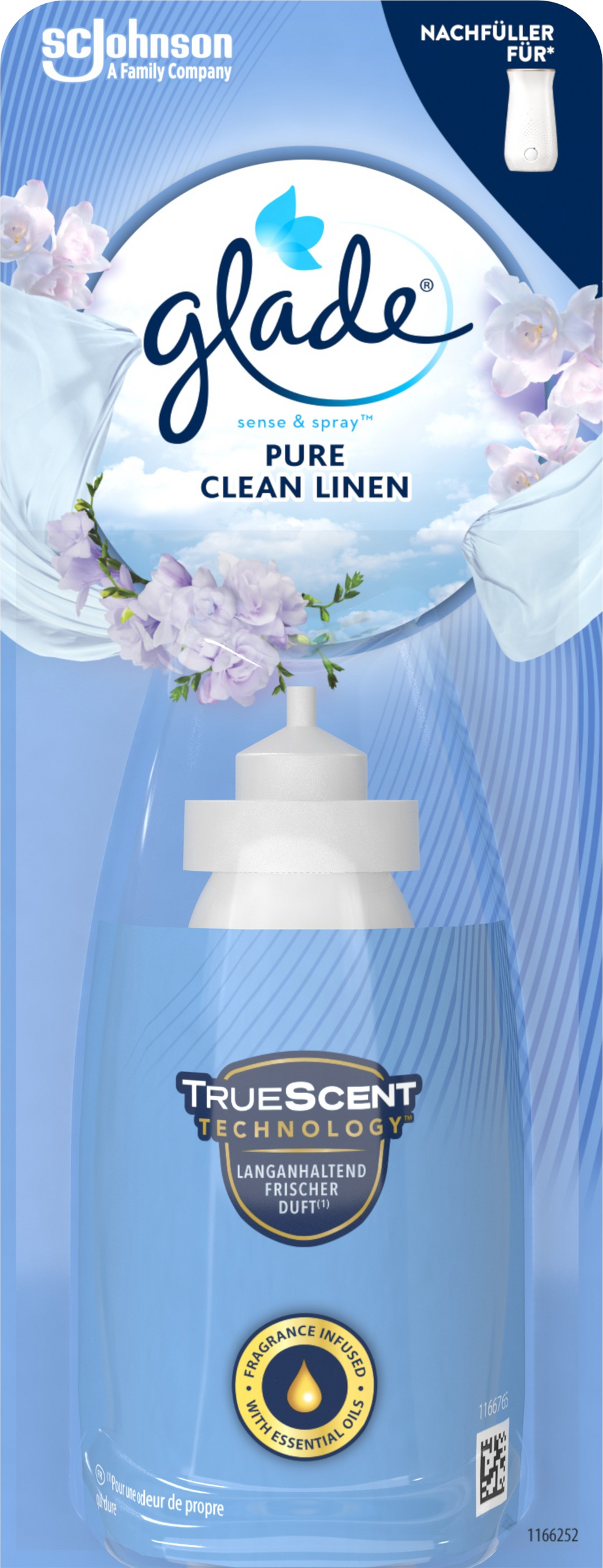 Glade Sense & Spray Refill Pure Clean Linen 18 ml