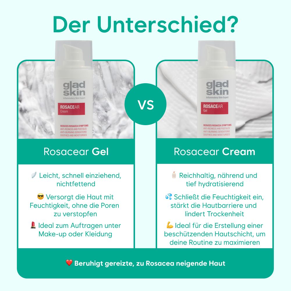 Gladskin ROSACEAR Gel for red, irritated skin, 50 ml