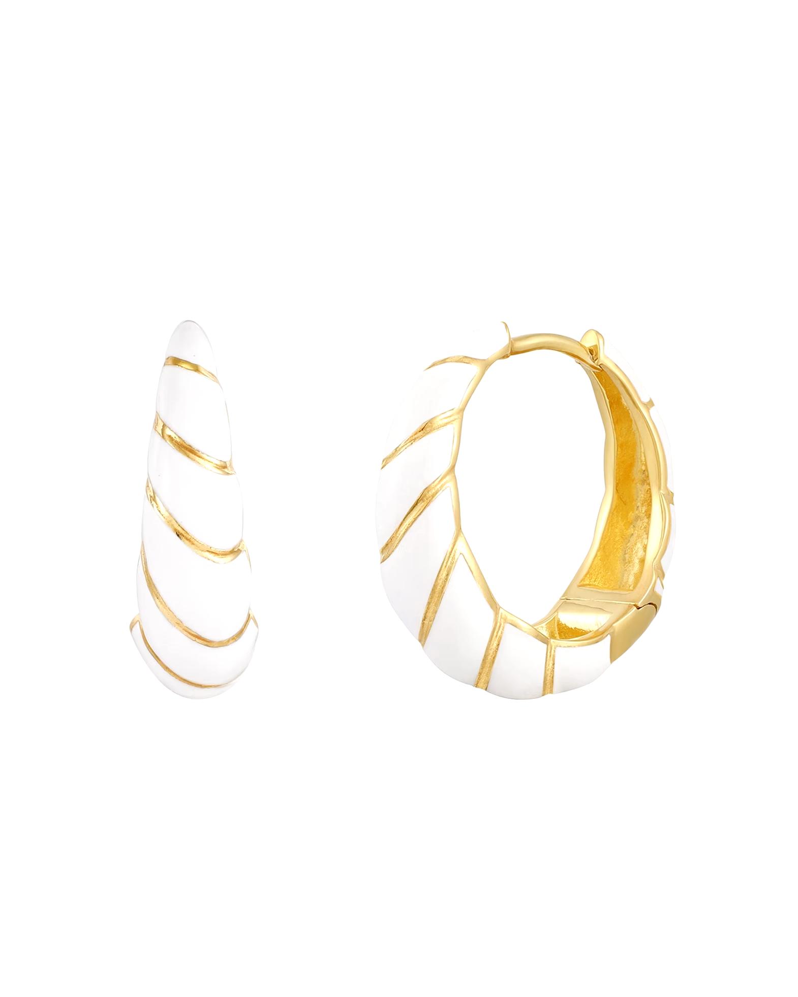 Glanzstücke München Highlights Munich earring hoop earrings sterling silver in yellow gold
