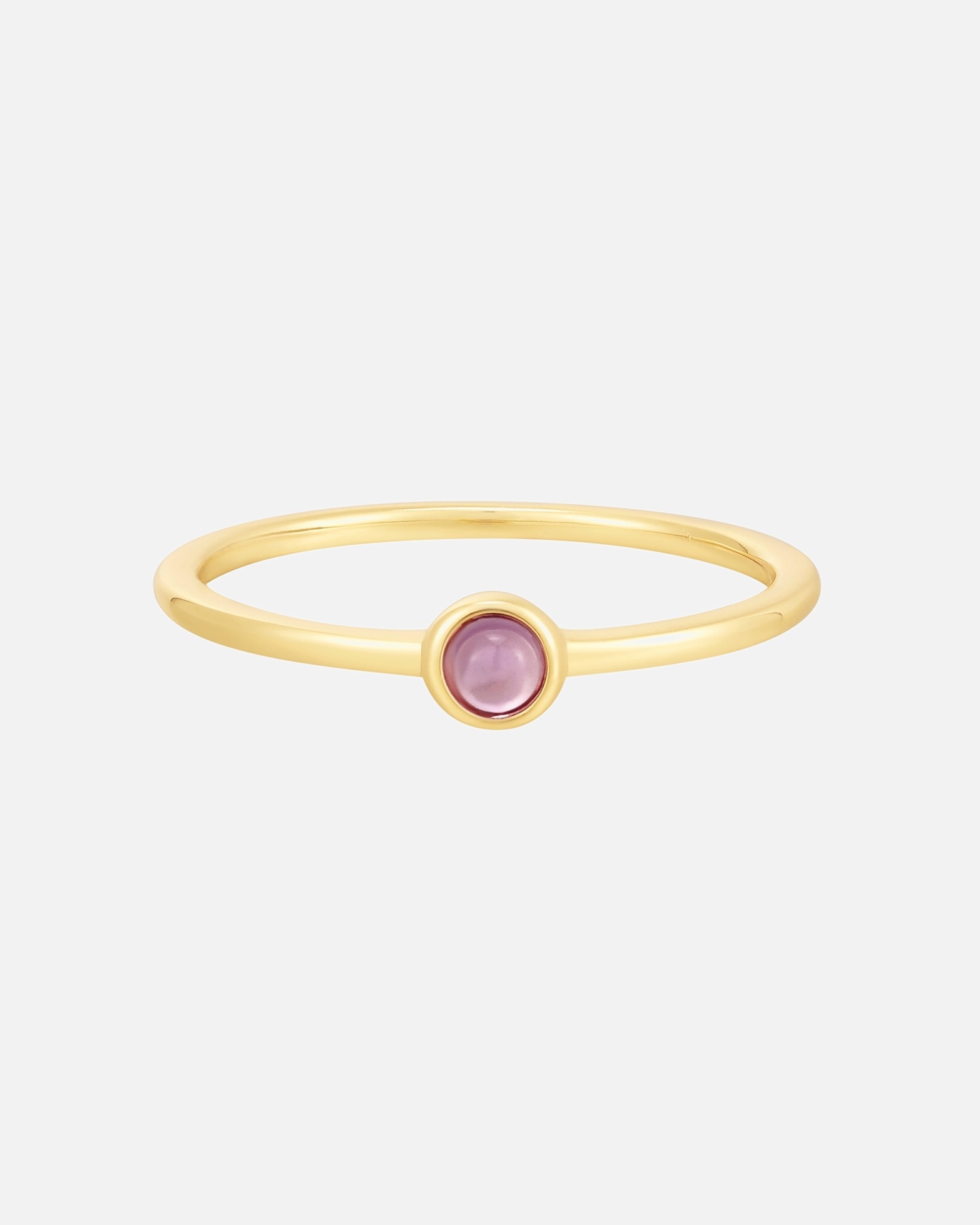 Glanzstücke München Highlights Munich Ring Ring made of sterling silver in yellow gold with amethyst