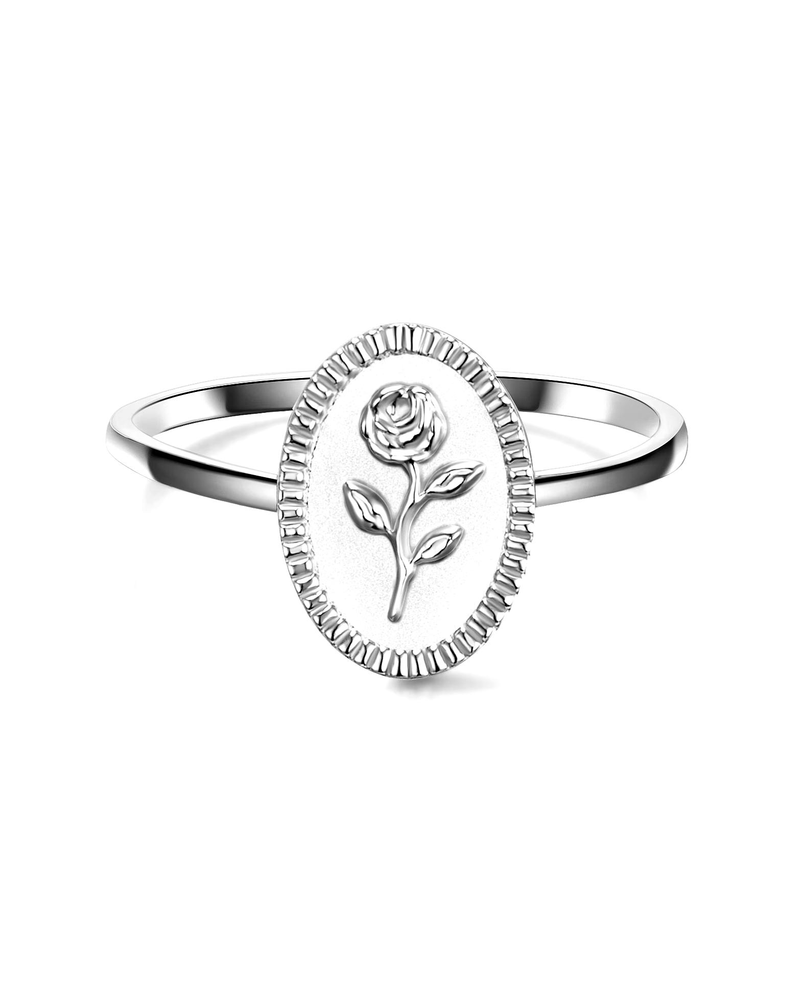 Glanzstücke München Highlights Munich Ring Ring Flower Sterling Silver in Silver