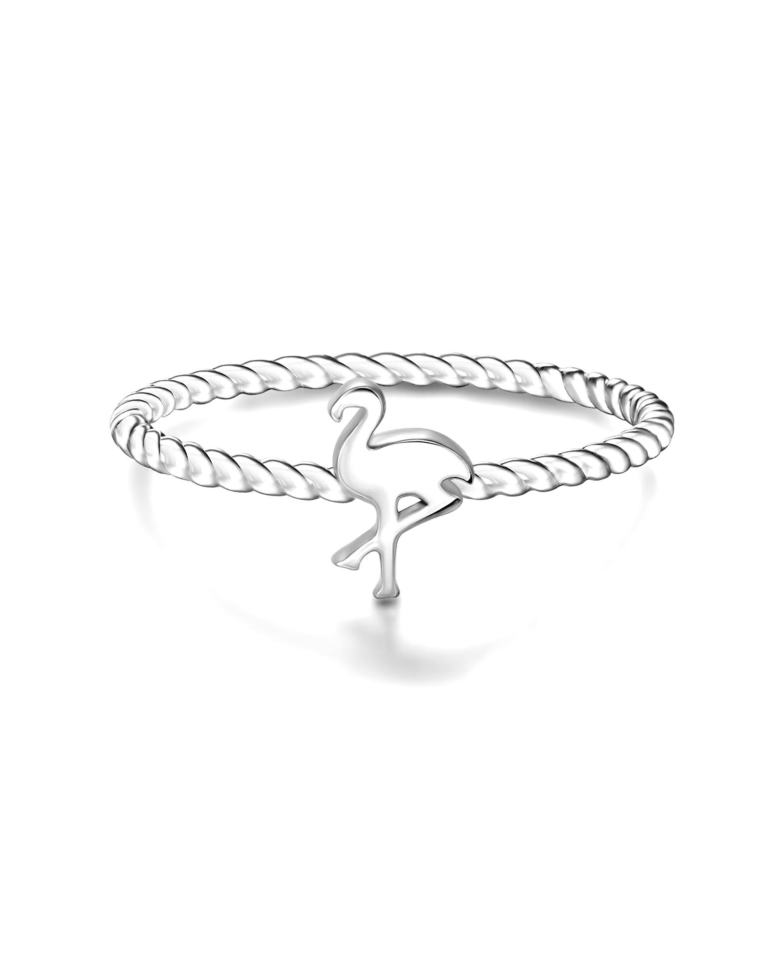 Glanzstücke München Highlights Munich Ring Ring Flamingo Sterling Silver in Silver