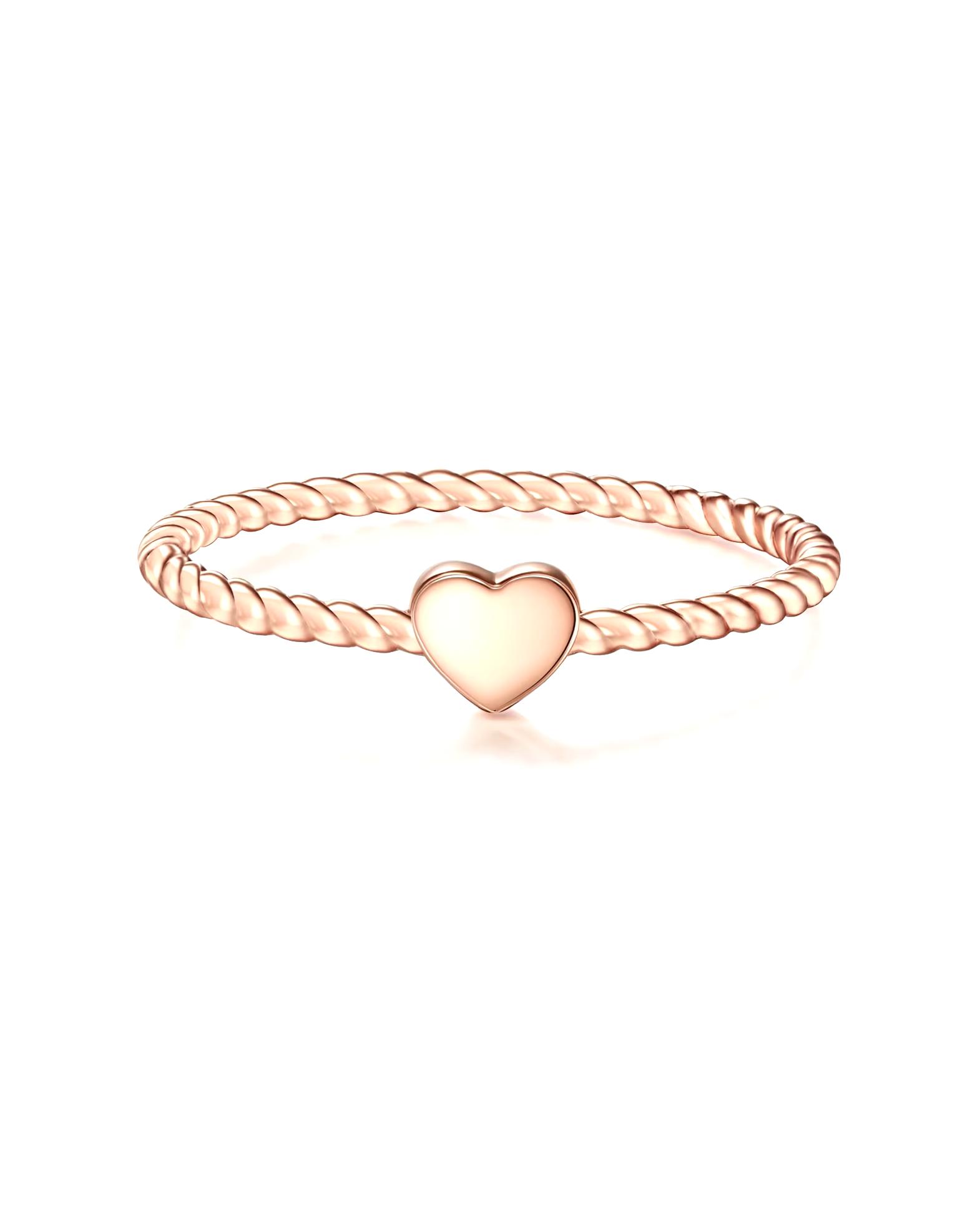 Glanzstücke München Highlights Munich Ring Ring Heart Sterling Silver in Rose Gold