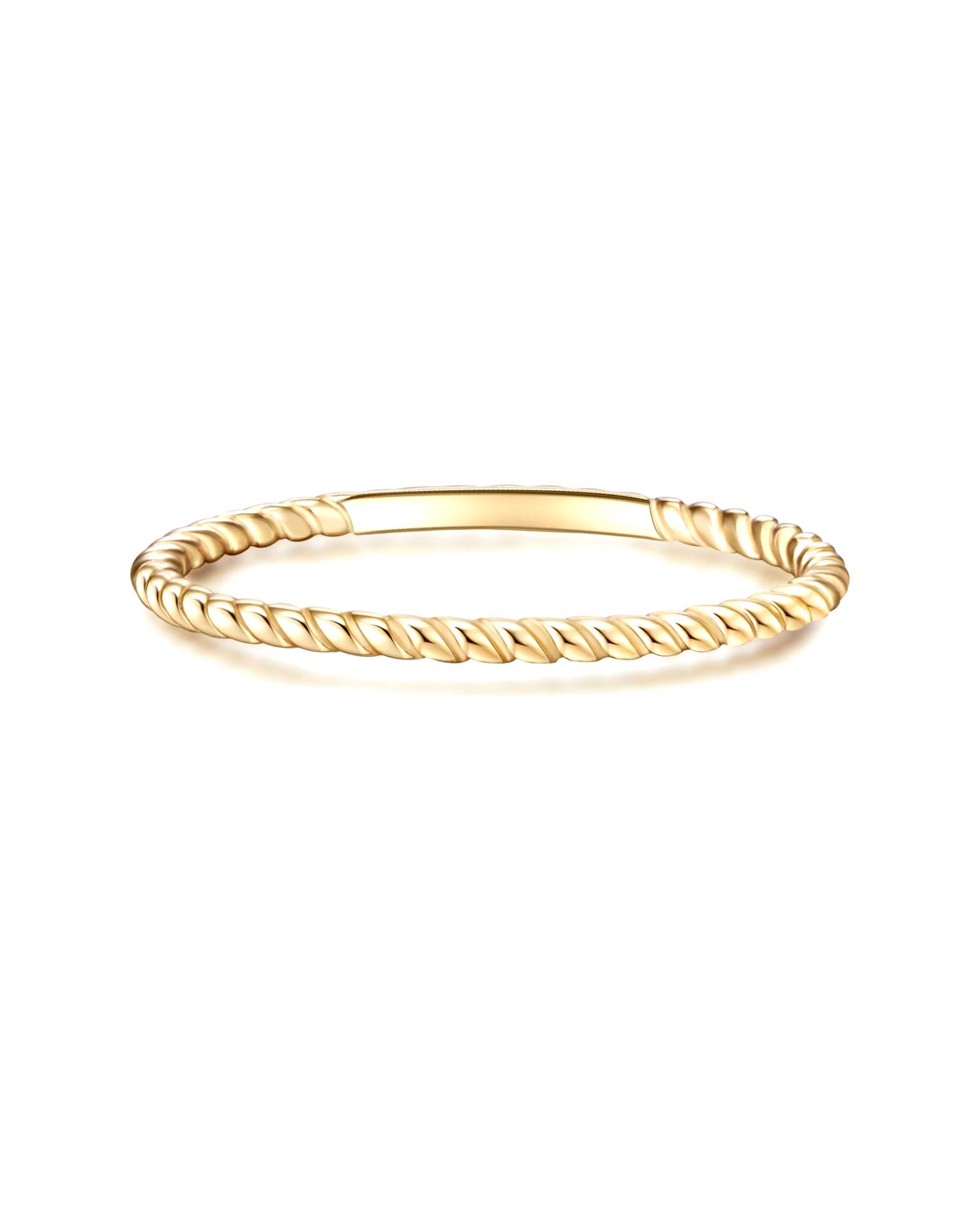 Glanzstücke München Highlights Munich Ring Ring Sterling Silver in Yellow Gold