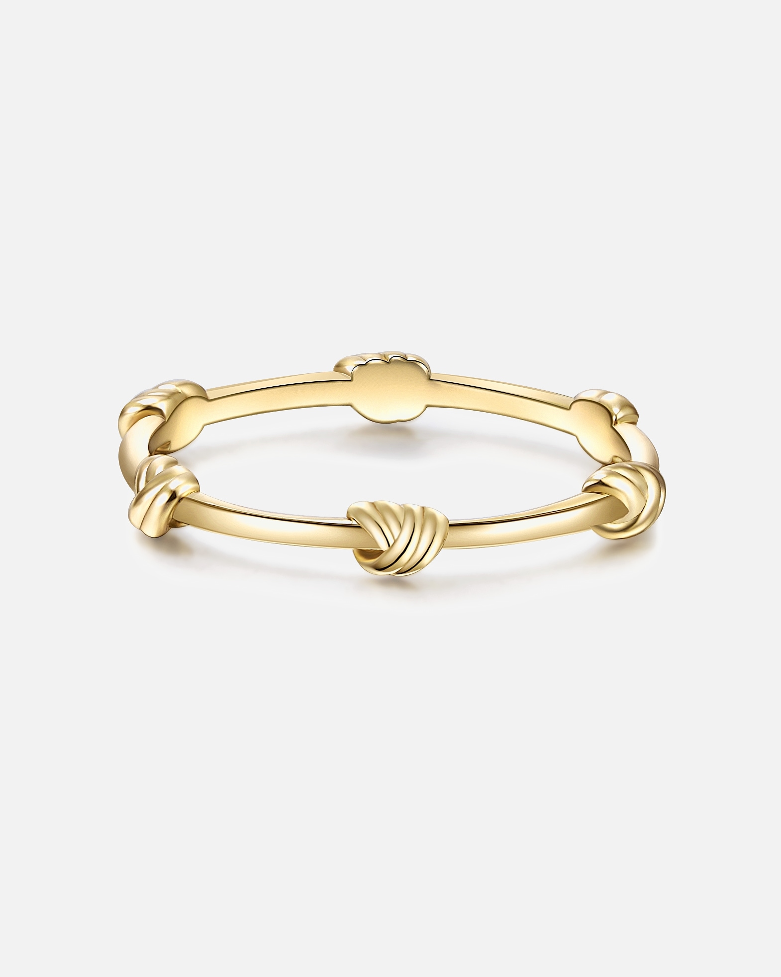 Glanzstücke München Highlights Munich Ring Ring Sterling Silver in Yellow Gold