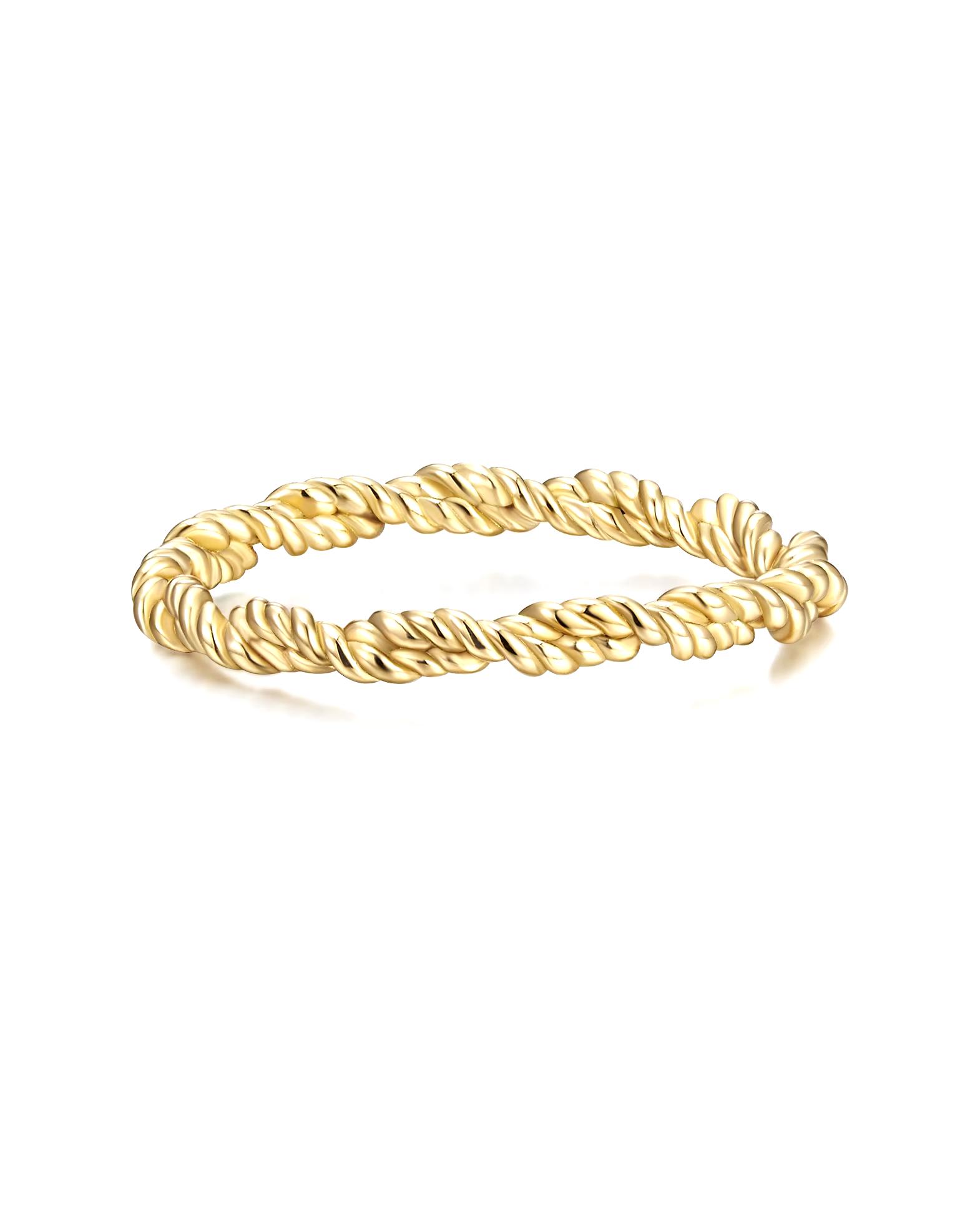 Glanzstücke München Highlights Munich Ring Ring Sterling Silver in Yellow Gold